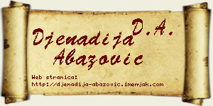 Đenadija Abazović vizit kartica